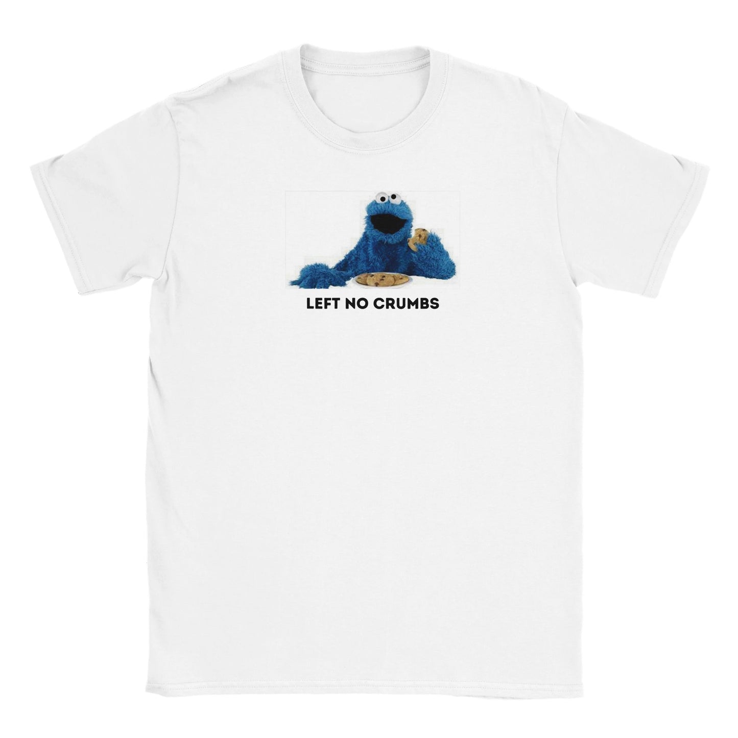 Cookie Monster Left no Crumbs Classic Kids Crewneck T-shirt