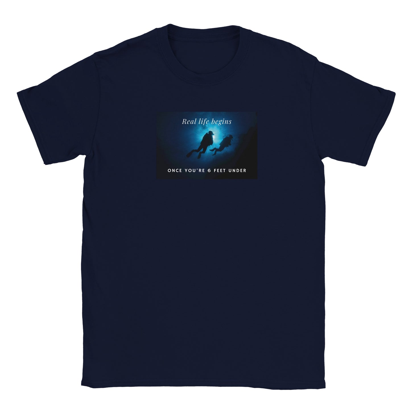 Real Life Begins Classic Unisex Graphic T-shirt