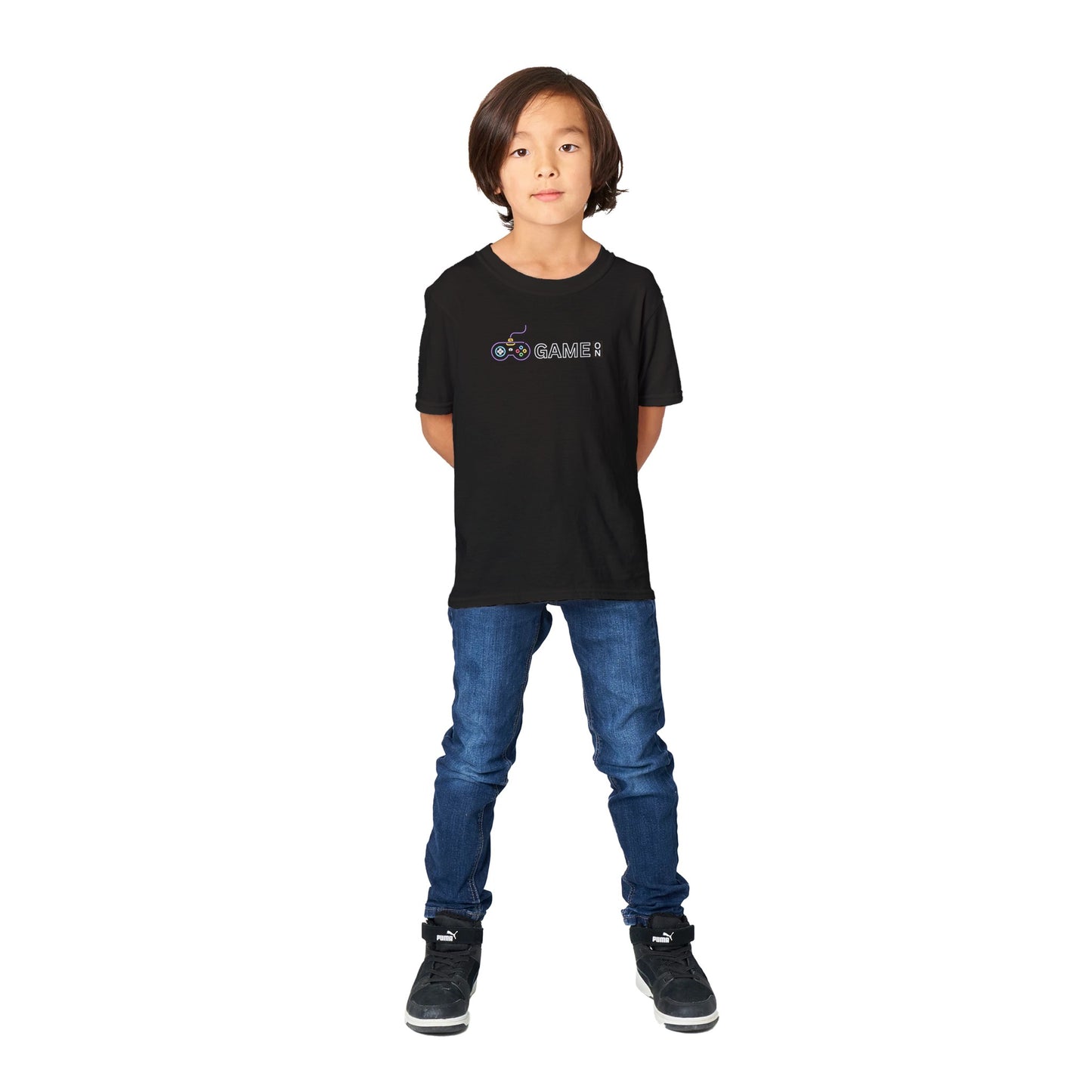Kids Game On Classic Crewneck T-shirt