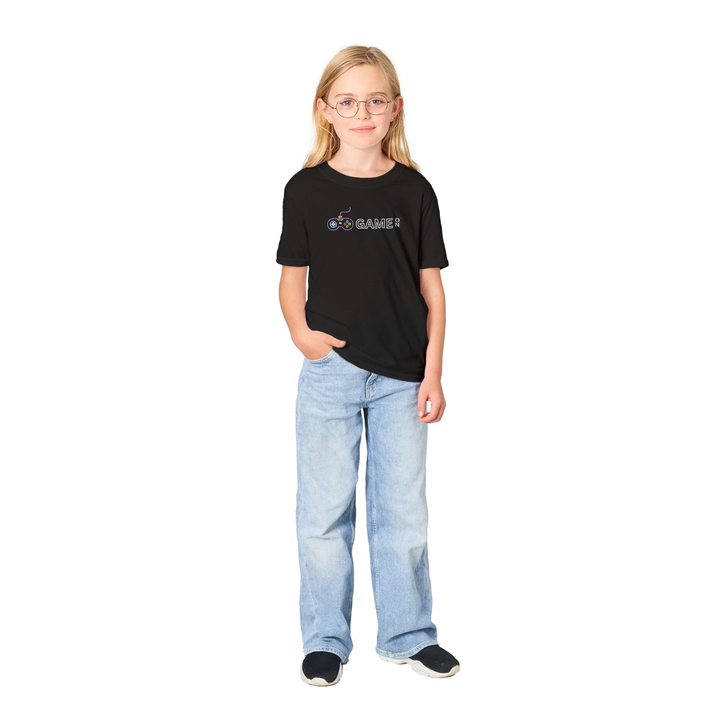Kids Game On Classic Crewneck T-shirt