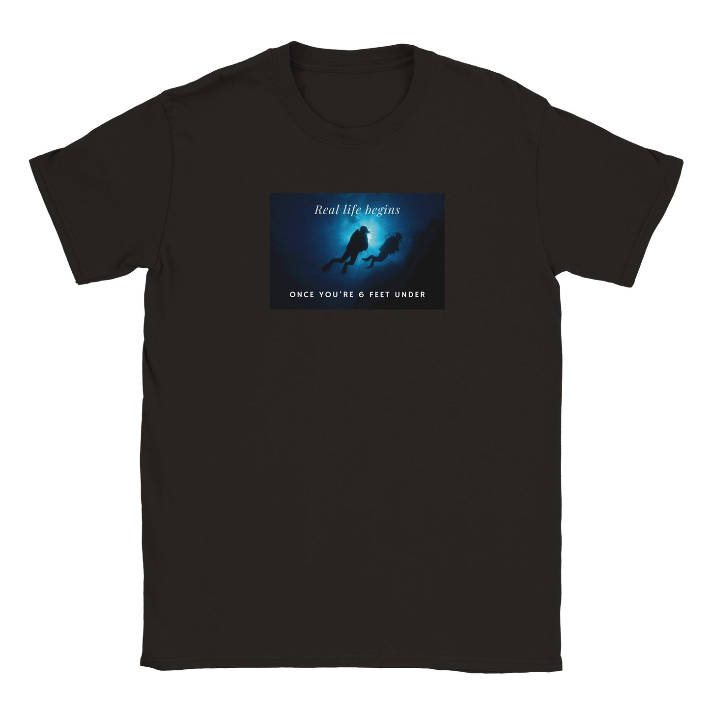 Real Life Begins Classic Unisex Graphic T-shirt