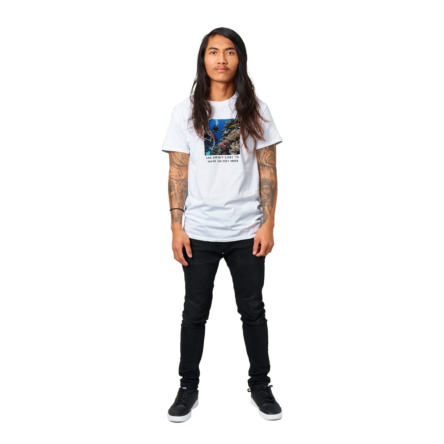 Life Doesn't Start Heavyweight Unisex Crewneck T-shirt