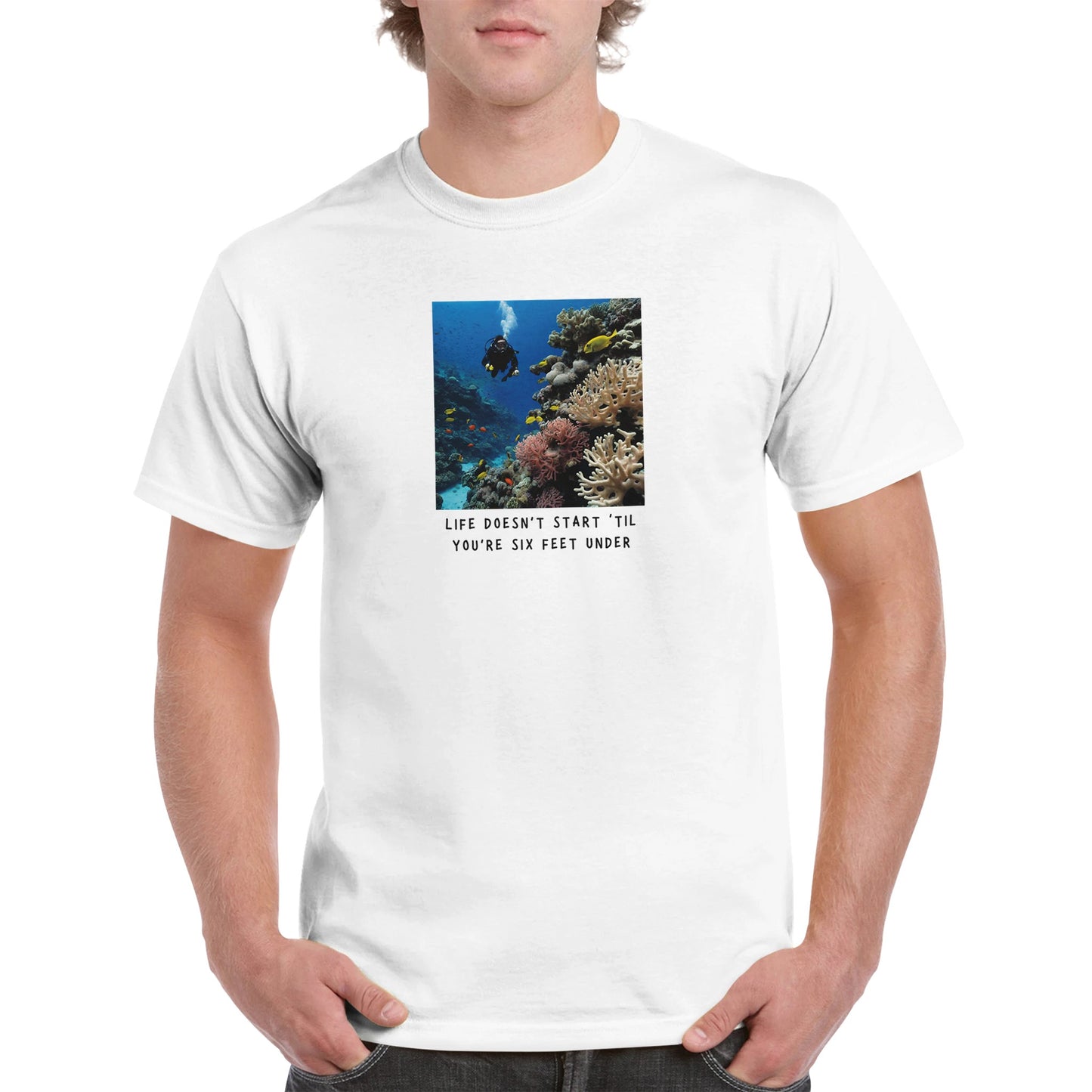 Life Doesn't Start Heavyweight Unisex Crewneck T-shirt