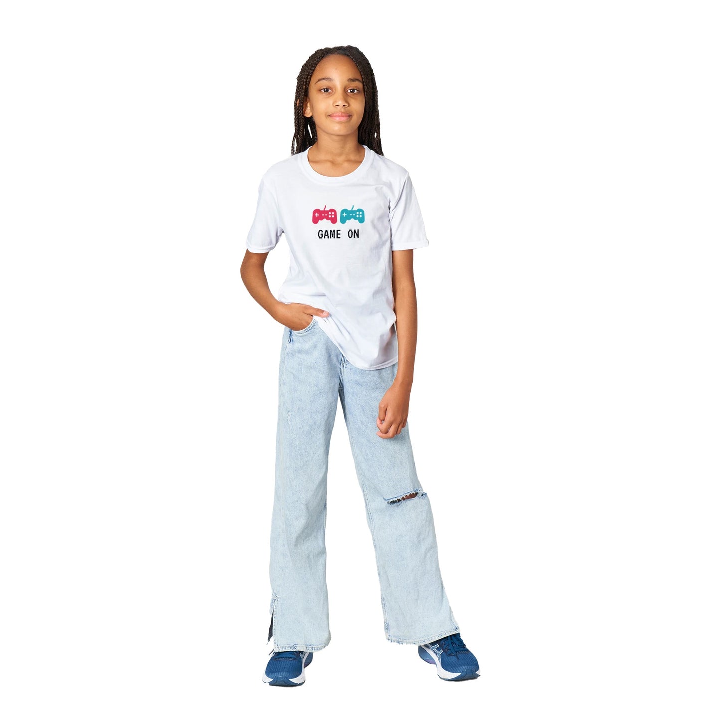 Kids Game On Classic Crewneck T-shirt