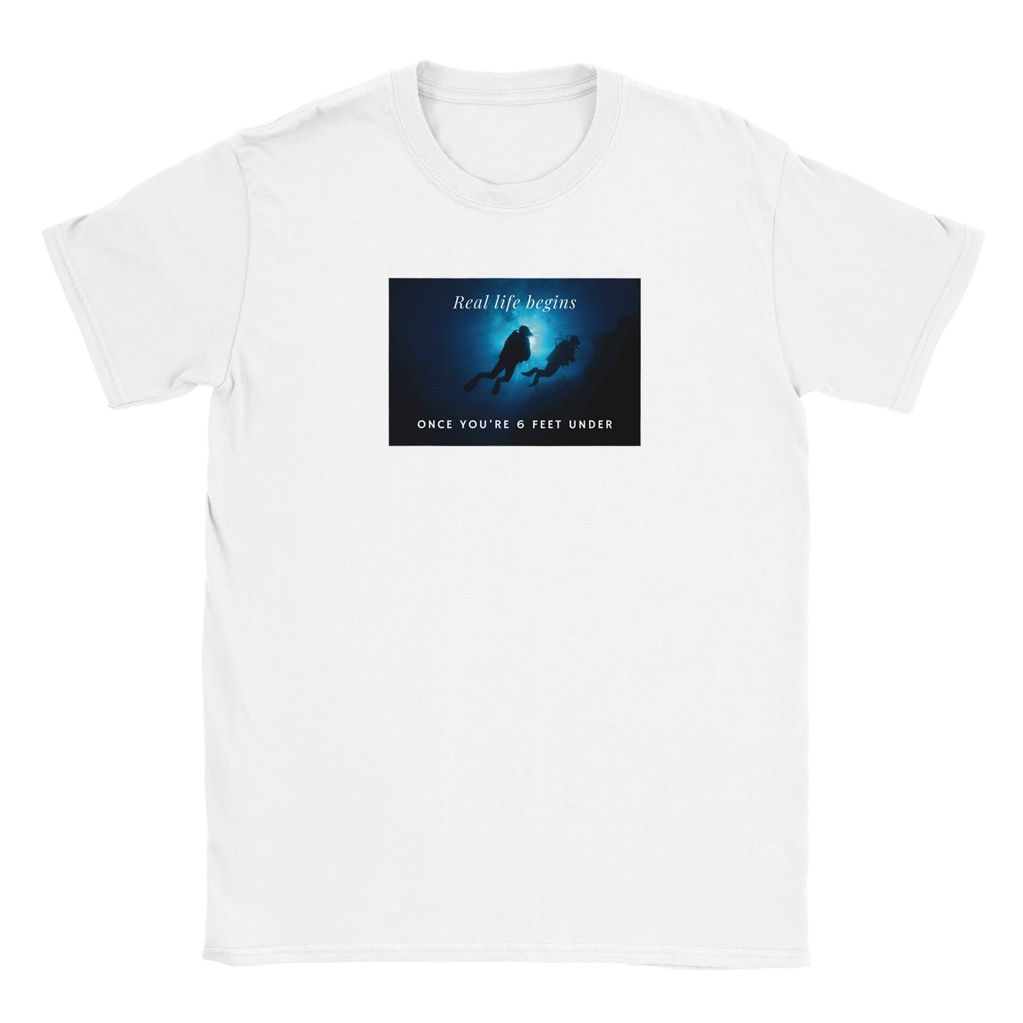 Real Life Begins Classic Unisex Graphic T-shirt