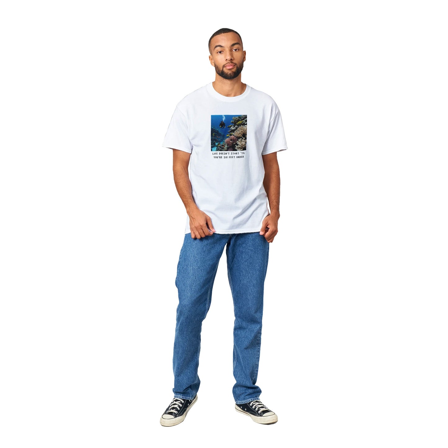 Life Doesn't Start Heavyweight Unisex Crewneck T-shirt