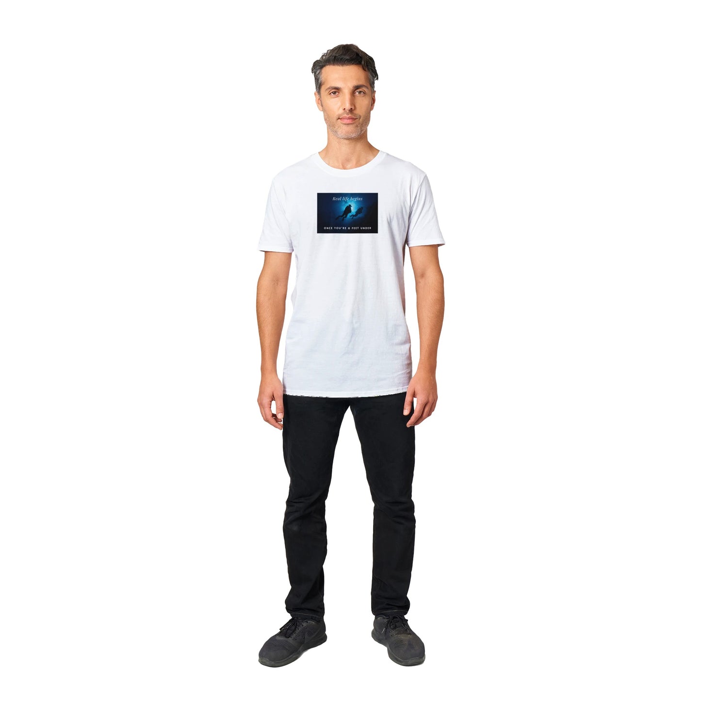 Real Life Begins Classic Unisex Graphic T-shirt
