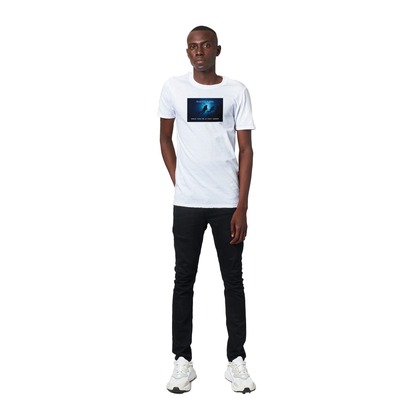 Real Life Begins Classic Unisex Graphic T-shirt