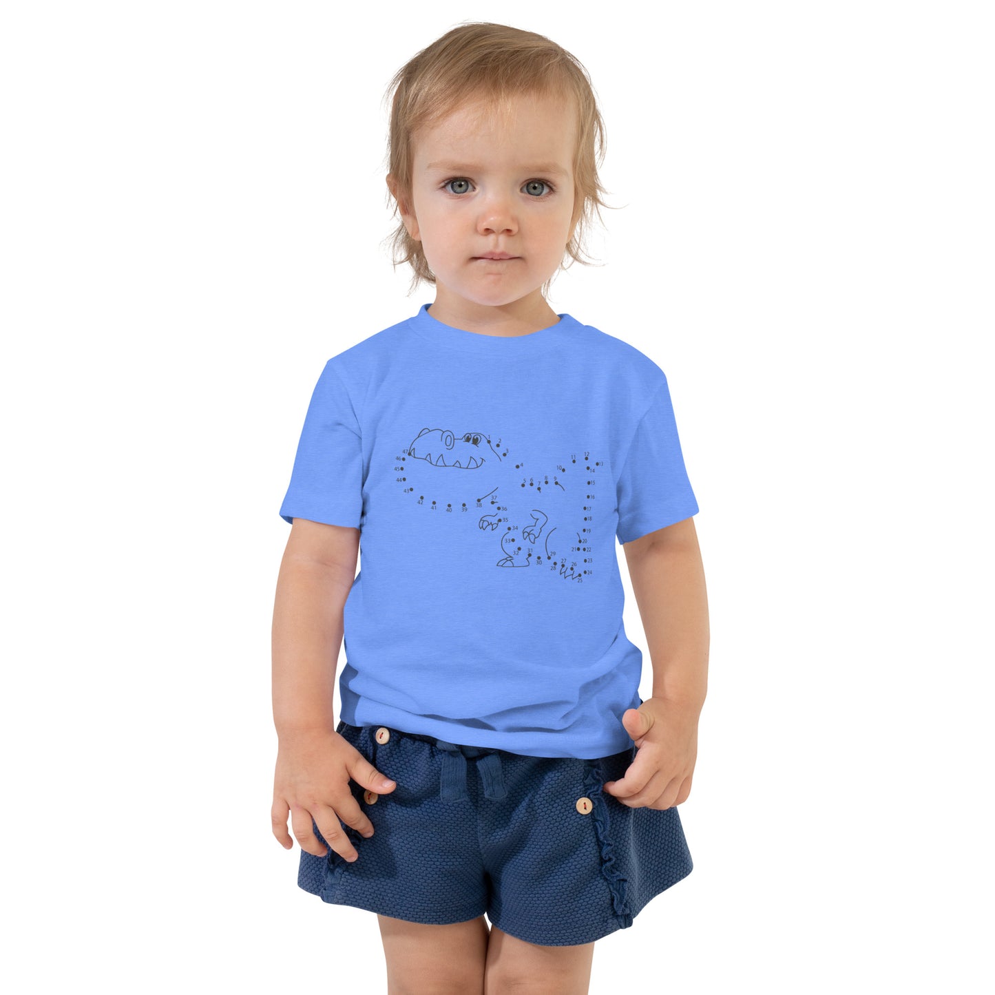 Kids Dino Smile Draw Short Sleeve Tee