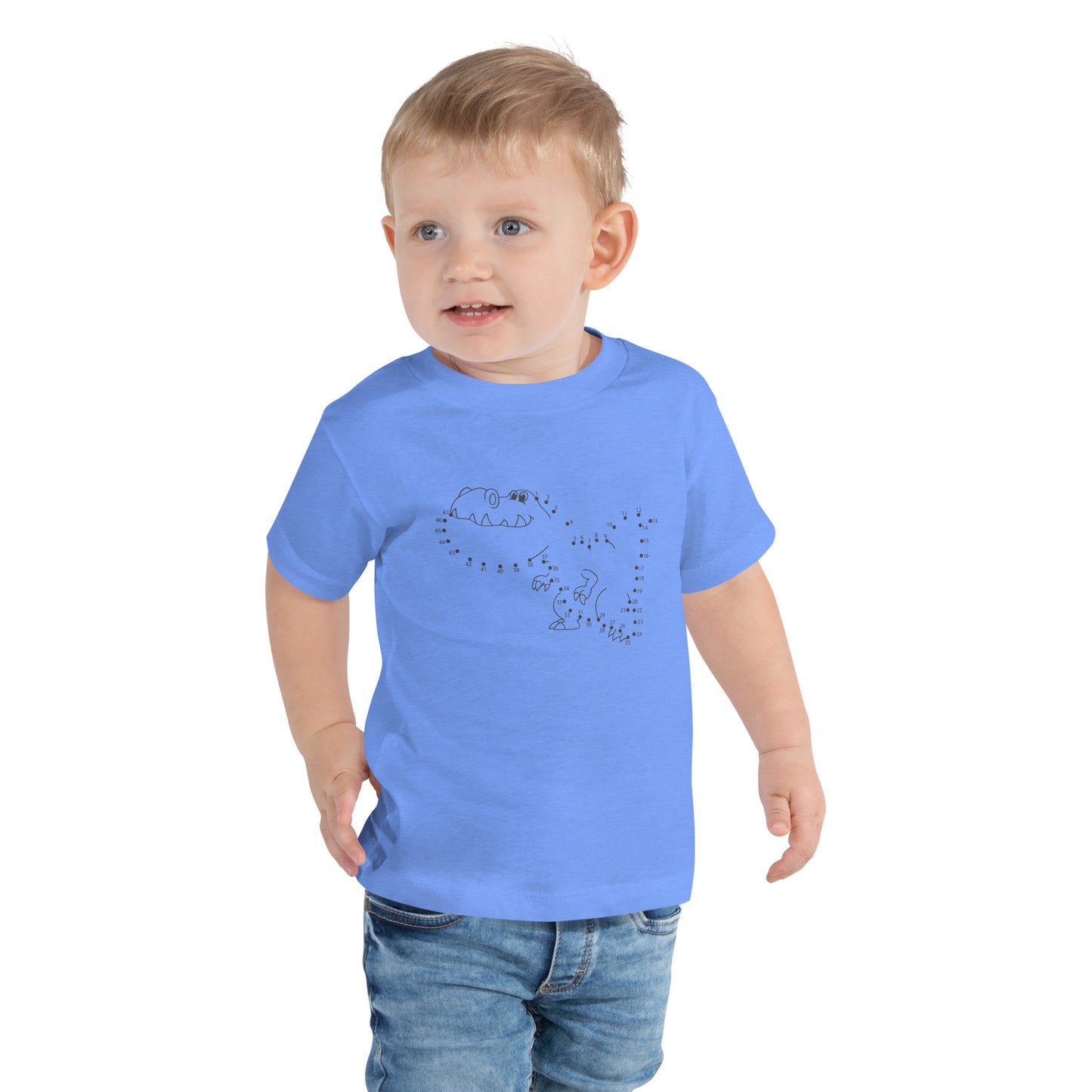 Kids Dino Smile Draw Short Sleeve Tee