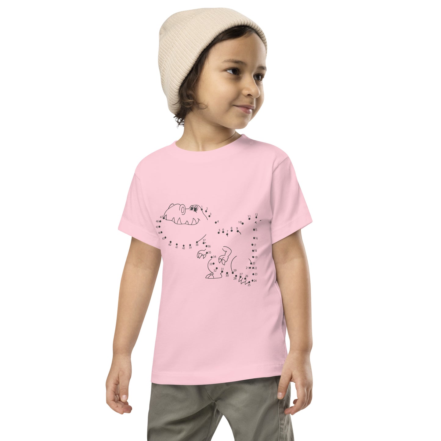 Kids Dino Smile Draw Short Sleeve Tee