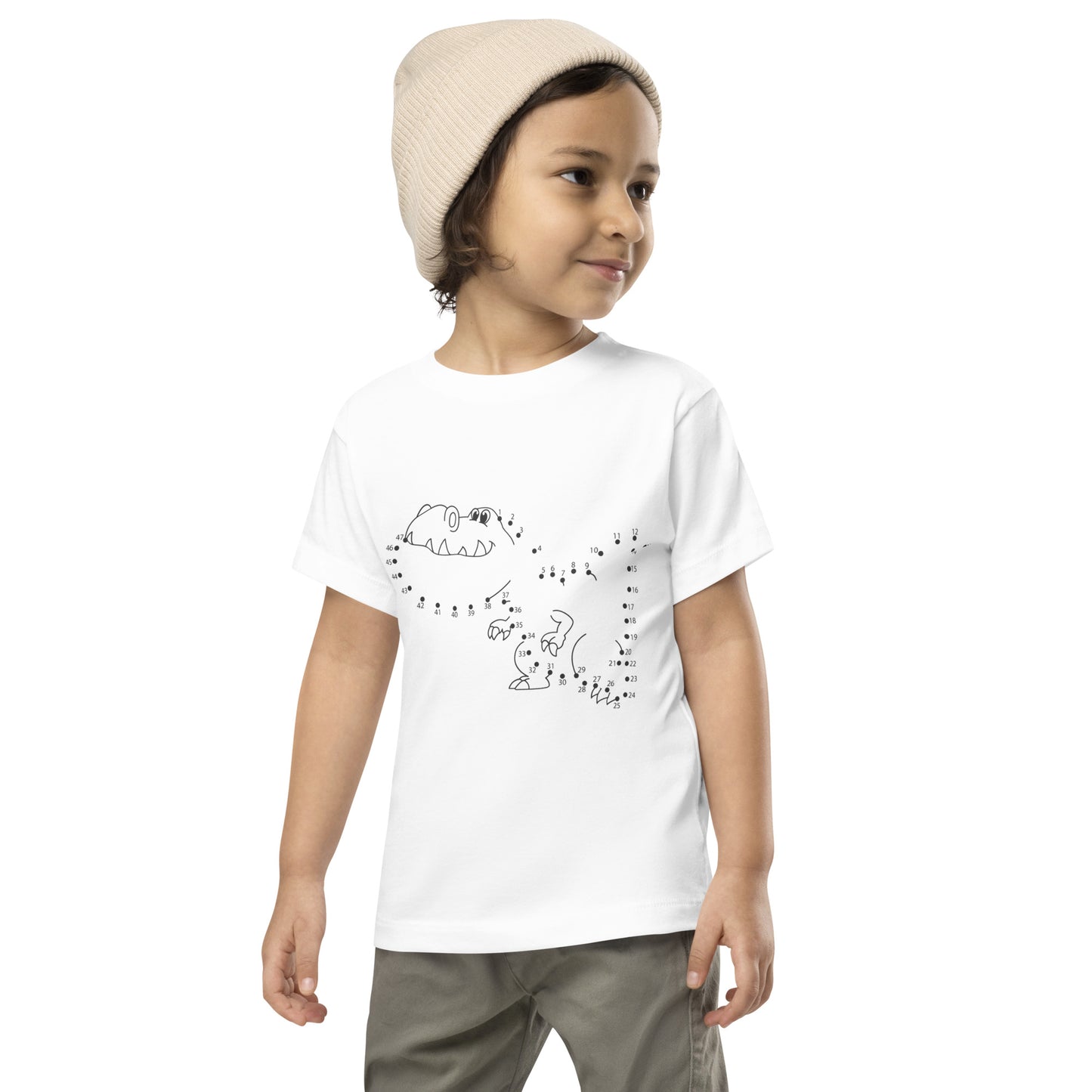 Kids Dino Smile Draw Short Sleeve Tee