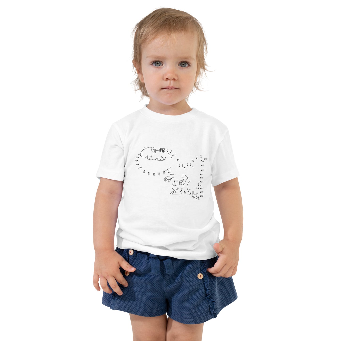 Kids Dino Smile Draw Short Sleeve Tee
