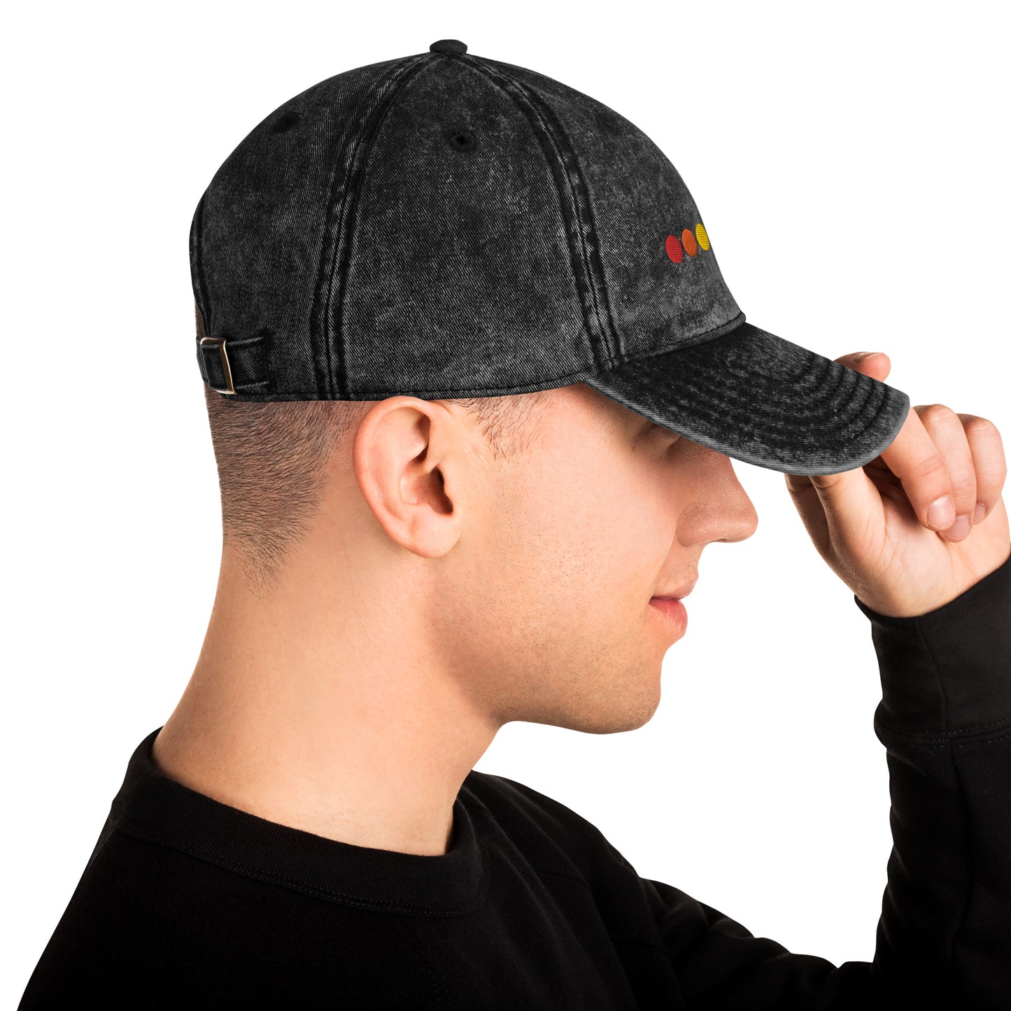 Rainbow Dots Vintage Cotton Twill Cap