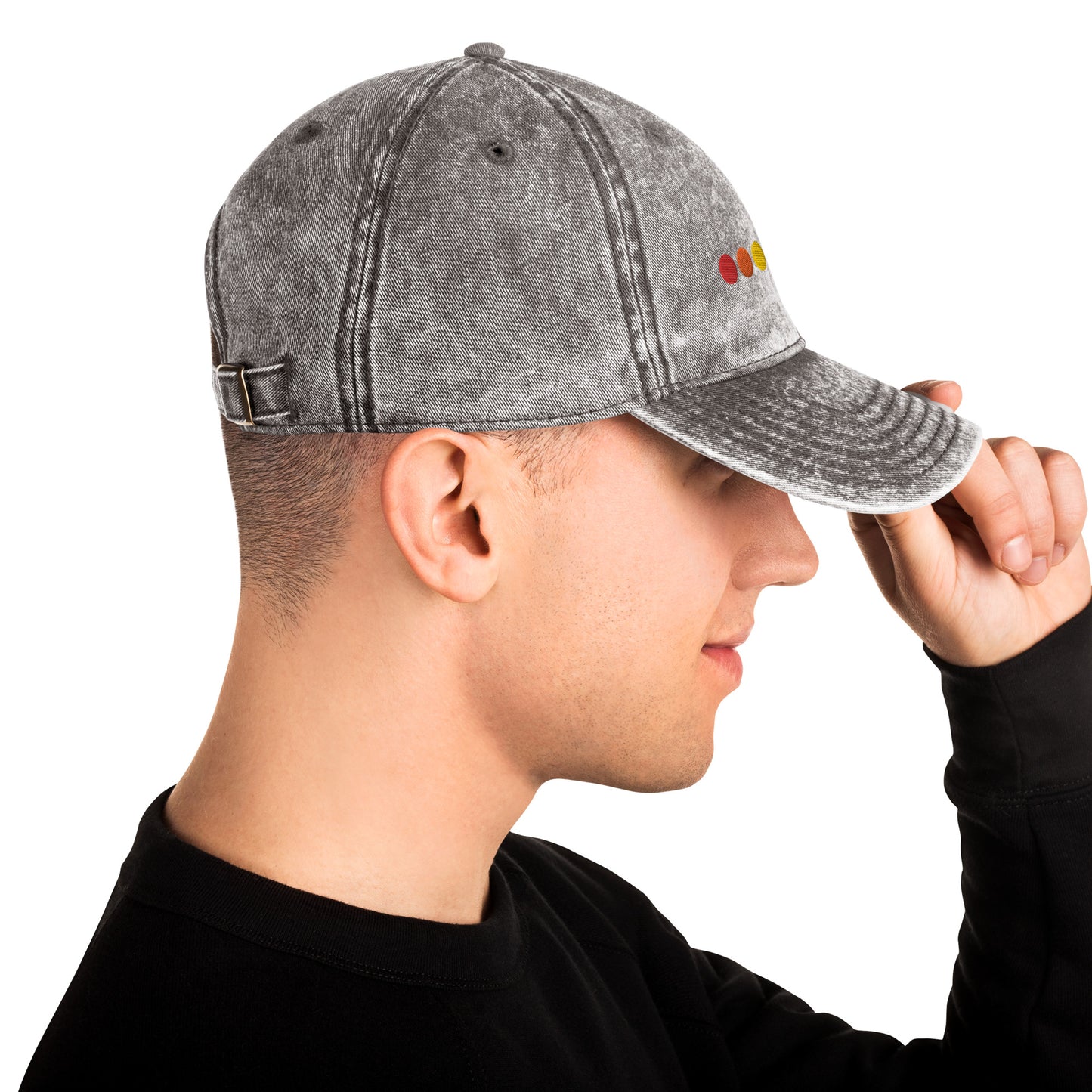 Rainbow Dots Vintage Cotton Twill Cap