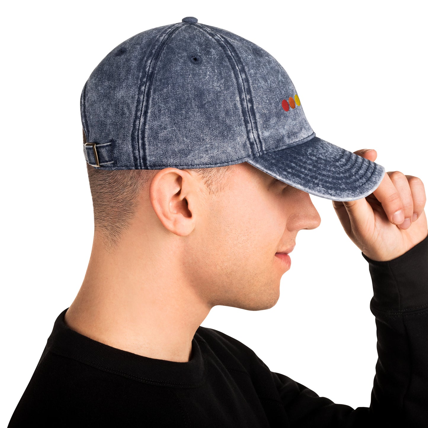 Rainbow Dots Vintage Cotton Twill Cap