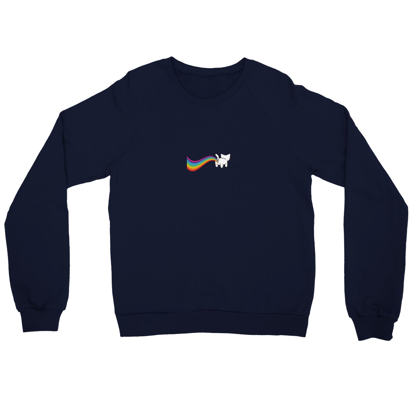 Cat Rainbow Pffttt Premium Unisex Crewneck Sweatshirt