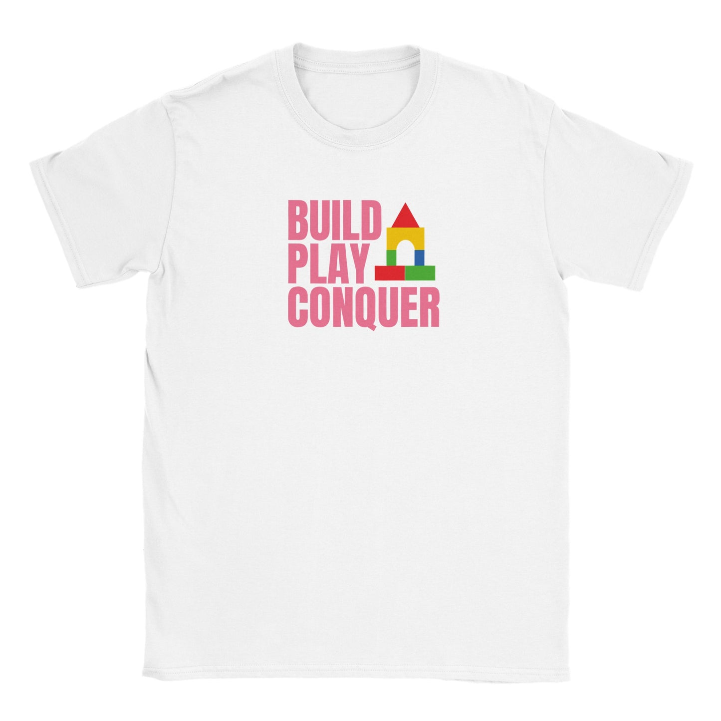 Kids Build Play Conquer Classic T-shirt
