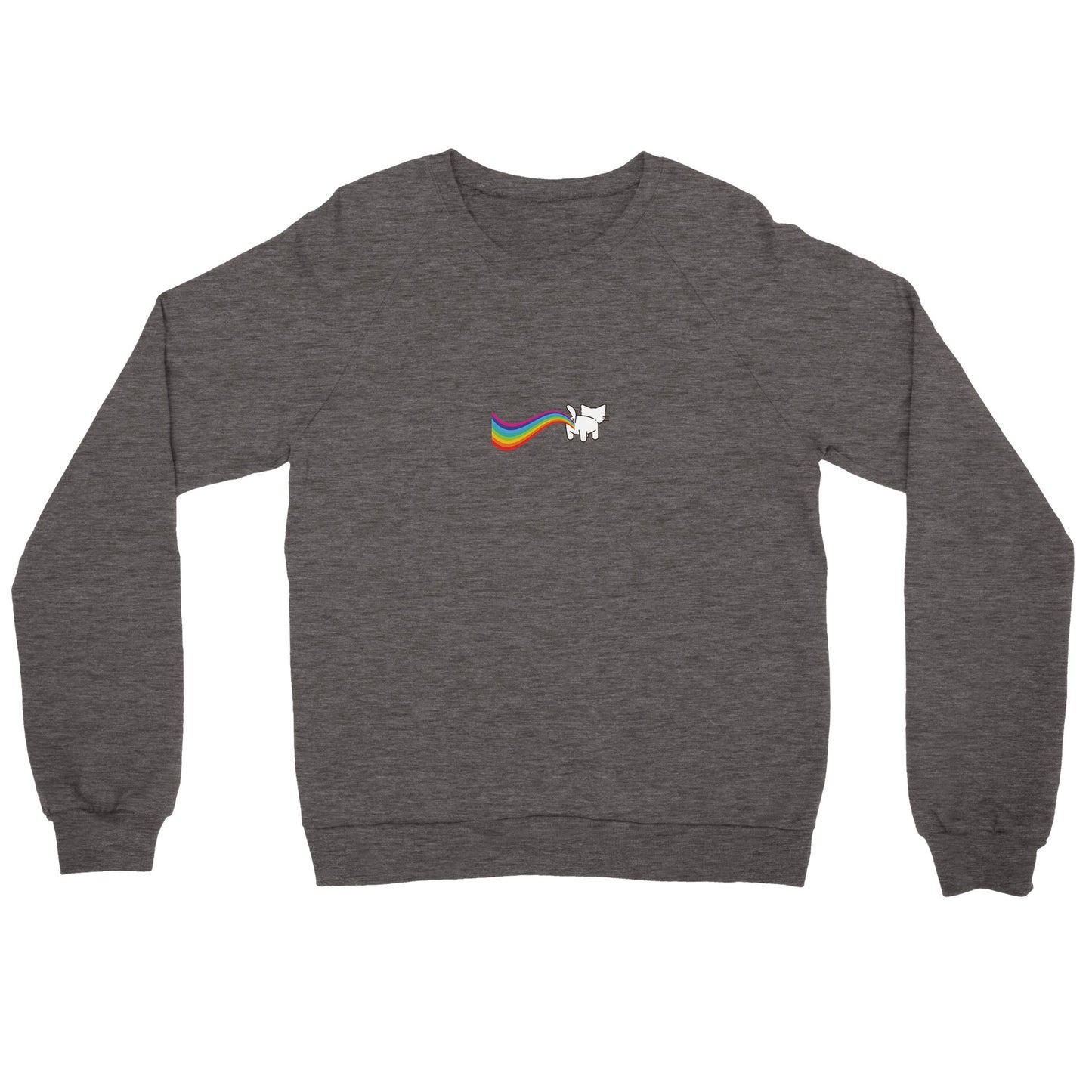 Cat Rainbow Pffttt Premium Unisex Crewneck Sweatshirt