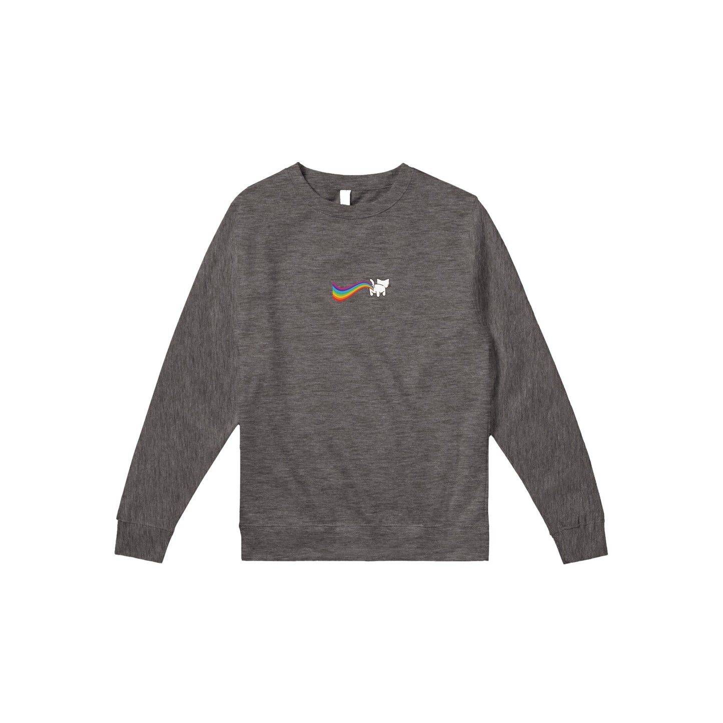 Cat Rainbow Pffttt Premium Unisex Crewneck Sweatshirt