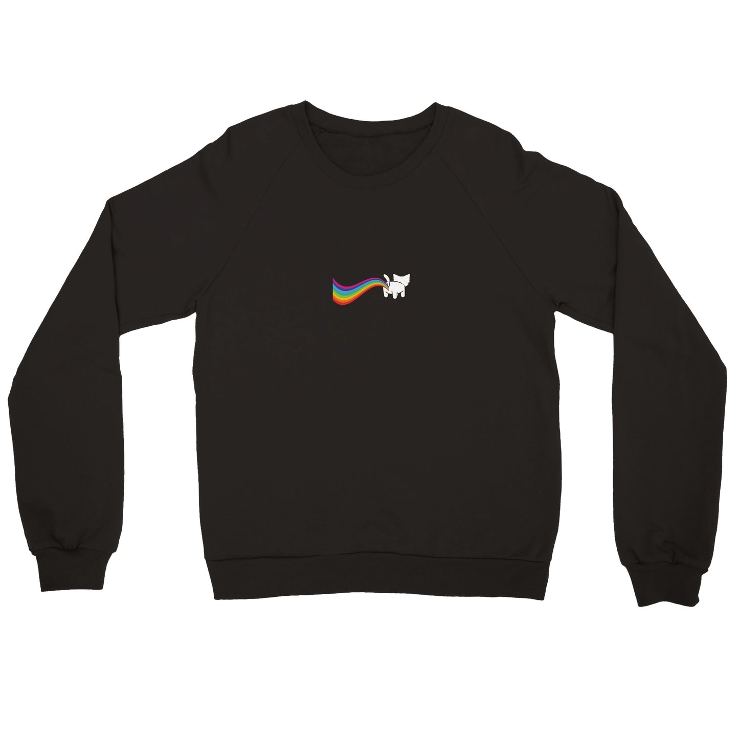 Cat Rainbow Pffttt Premium Unisex Crewneck Sweatshirt