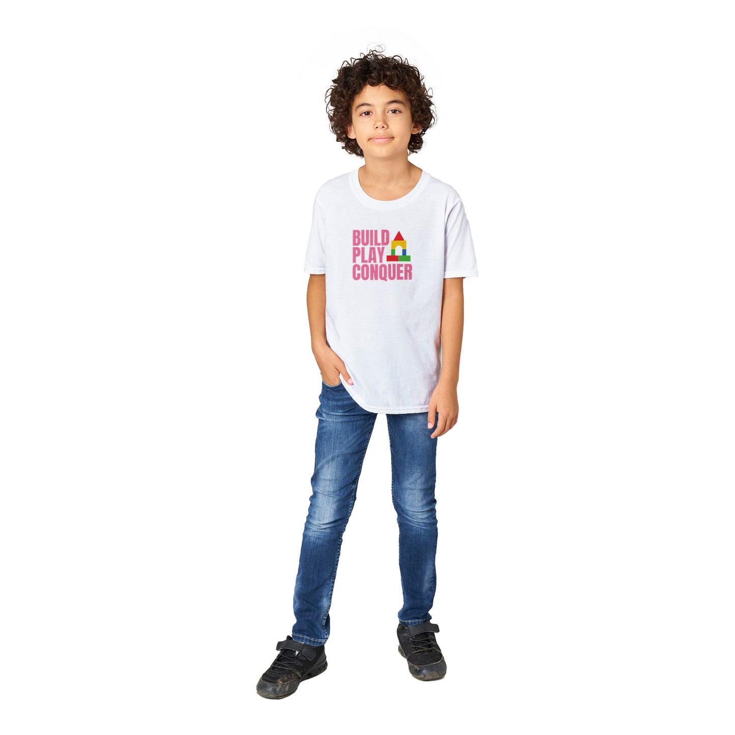 Kids Build Play Conquer Classic T-shirt