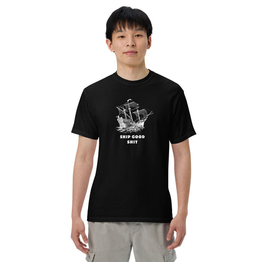 Ship Good Shit Pirate Unisex Garment-dyed Premium Tee